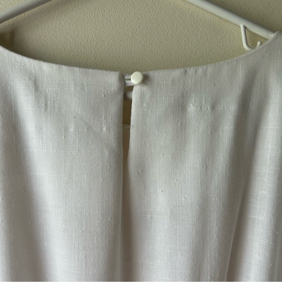 $5 FOR $25 | Vintage Barbiecore Sheath Modest Midi Dress Pink White 14 - Picture 10 of 13